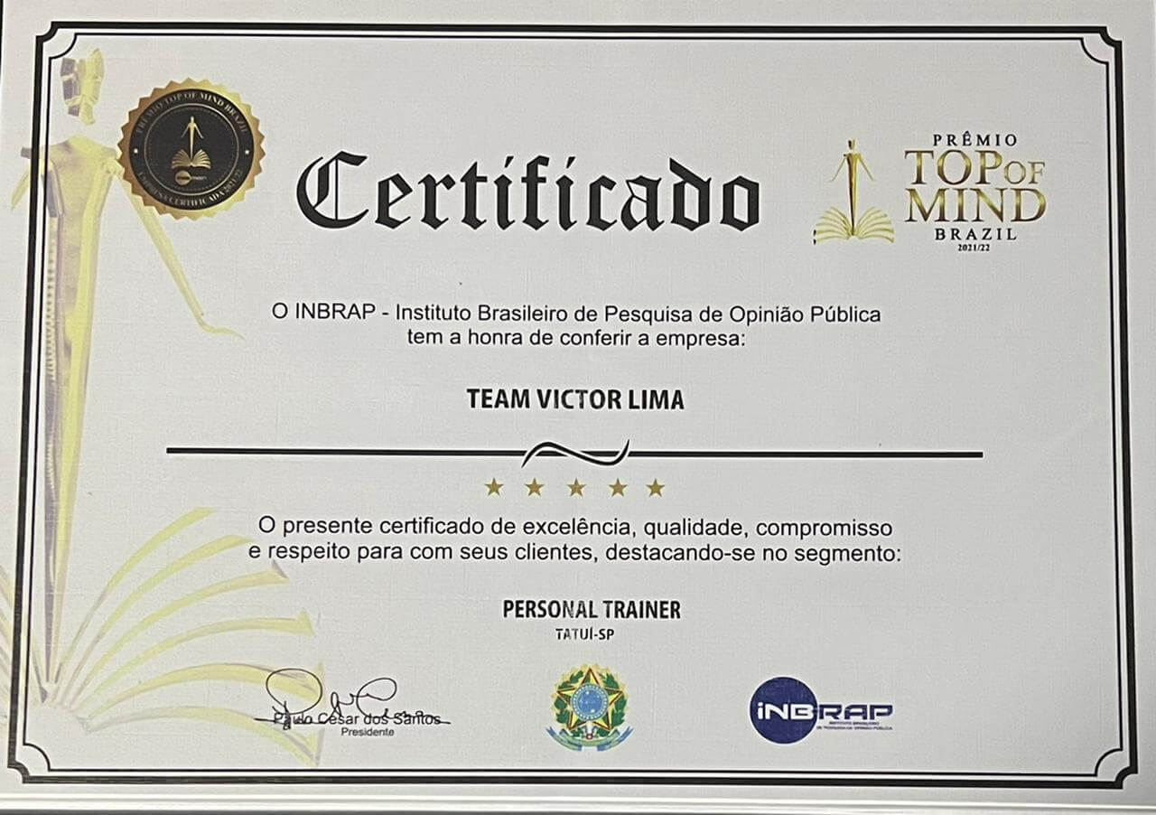 Prêmio Top of Mind Brazil (Certificado)